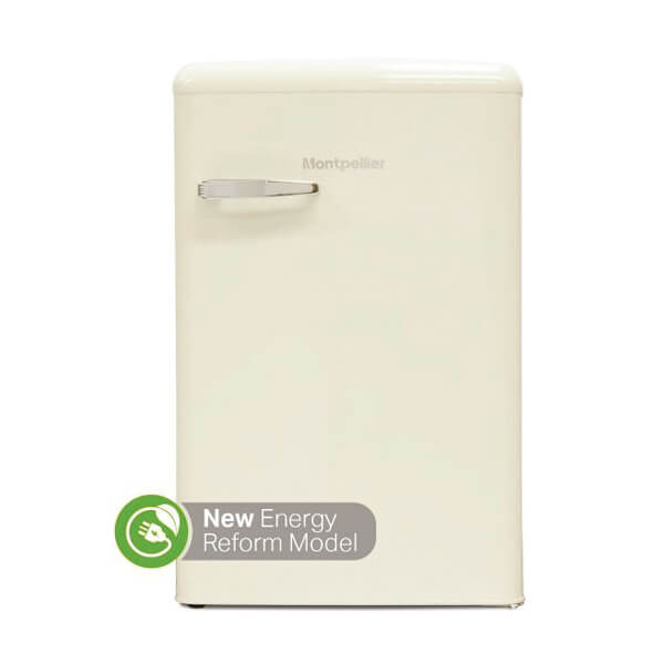 MONTPELLIER MAB2055C RETRO LARDER FRIDGE IN CREAM