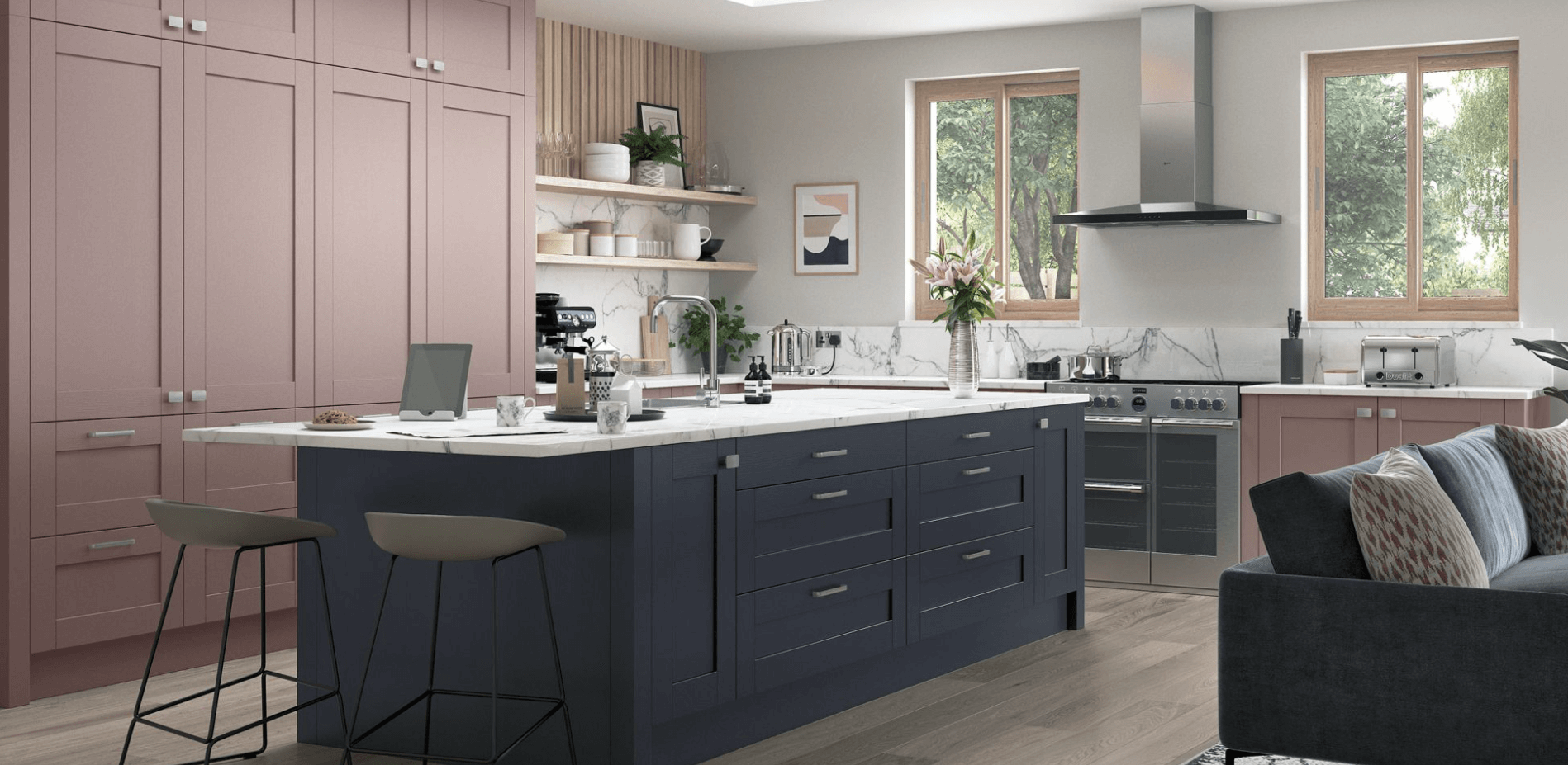 shaker new style kitchen