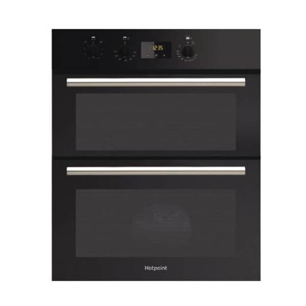 HOTPOINT DU2540BL BLACK BUILT UNDER FITTED DOUBLE FAN OVEN