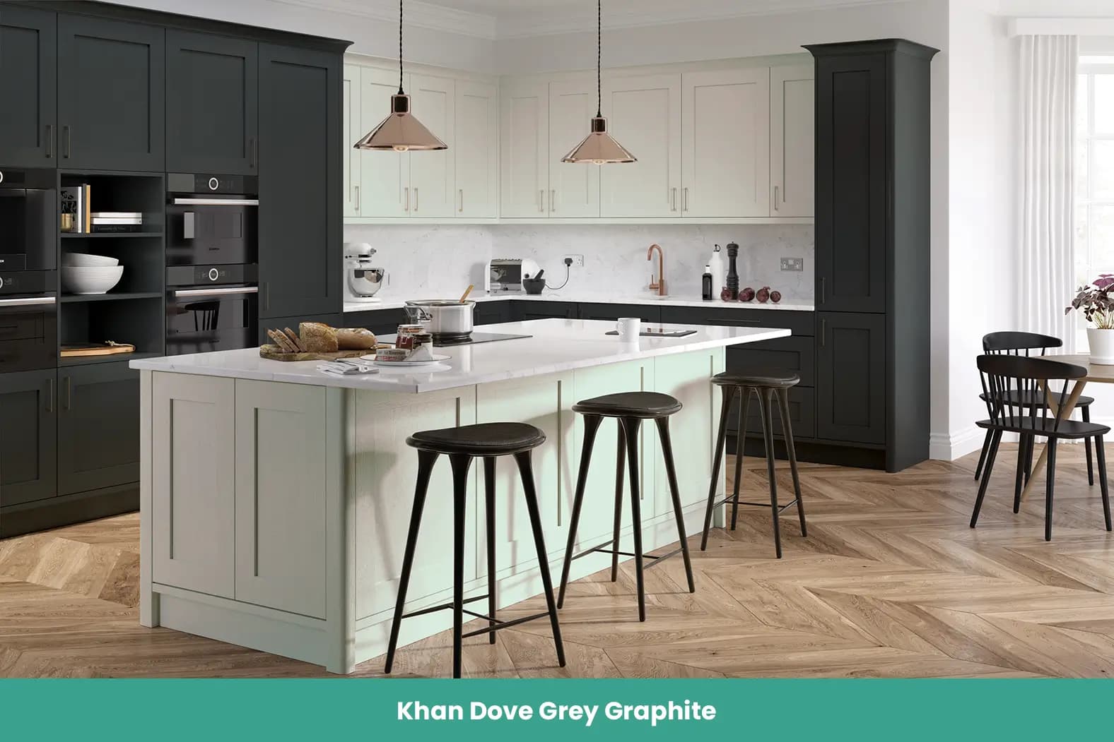 Khan Dove Grey Graphite Kitchen