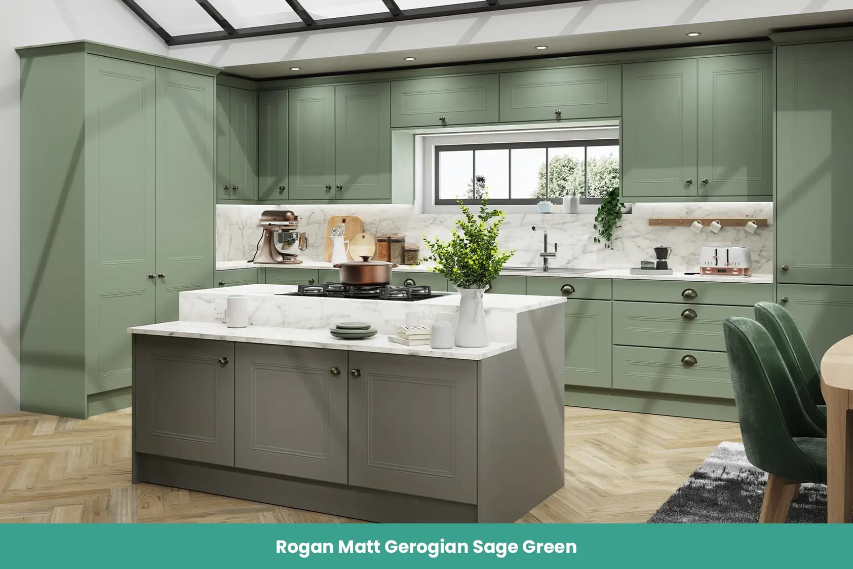 Rogan Matt Gerogian Sage Green Kitchen